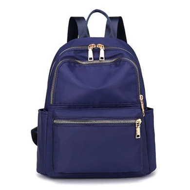 Vento Marea Women Black  Backpack 2019 Nylon Travel Shoulder Bag Soft School Bag For Teenage Girls Solid Color