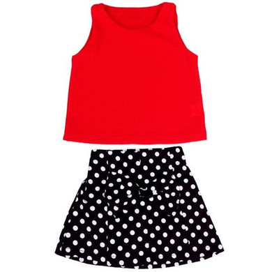 Lovely Little Girls Dress Vest Pleated