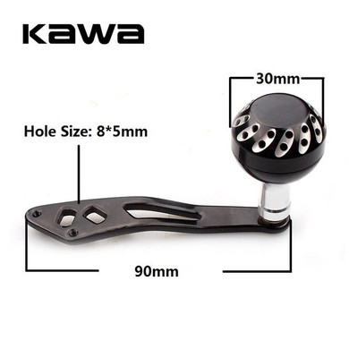 Kawa New Fishing Reel Handle Fishing Rocker Single Alloy Reel Handle Length 90mm Hole Size 8*5mm Suit for Abu and Daiwa Reel
