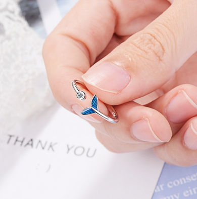 Mermaid Tail Adjustable  Ring