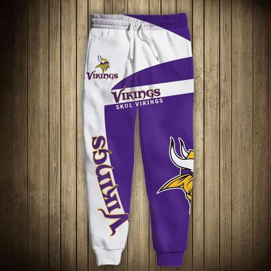 Men's Minnesota Vikings Sweatpants Printed 3D