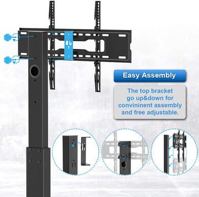 YOMT Floor TV Stand with Mount for Most 32-65 inch LCD,LED Flat