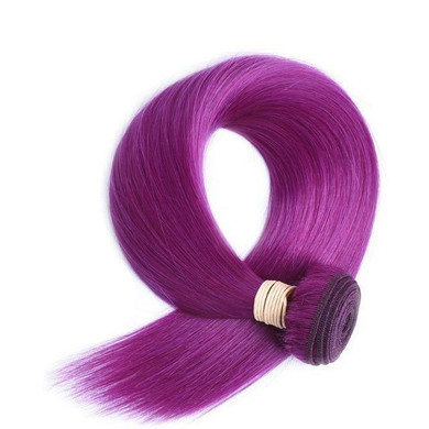 Brazilian Straight Hair weave Human Hair Bundles Pre-colored Hair Bundles Pink, red blue,yellow Purple