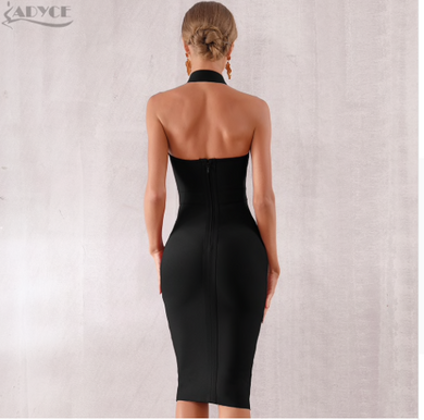 Bodycon Bandage Dress Sexy Halter Strapless Lace Club Dresses - Available in Multiple colors