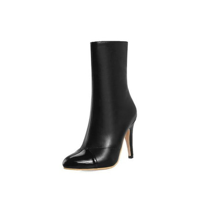 Mid-Calf High Heel Boots | Pointed Toe High Heel Boots