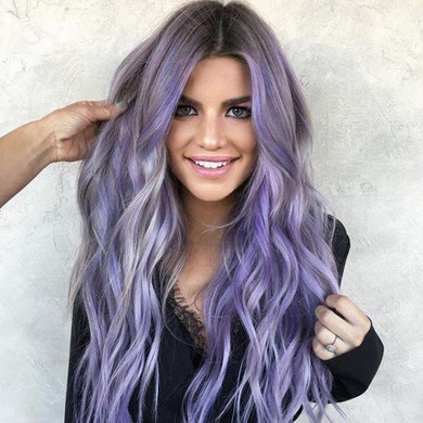Purple Synthetic Wig | 100% Lace Front Wig