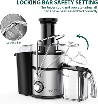 KOIOS Centrifugal Juicer Machines, Juice Extractor with Big Mouth 3