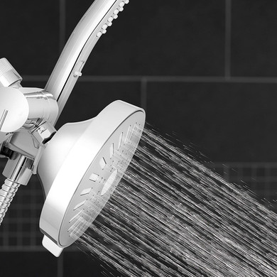 Waterpik High Pressure Hand Held Wand and Rain Shower Head Combo