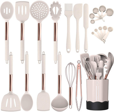 Silicone Cooking Utensil Set, Fungun 24pcs Silicone Cooking Kitchen Utensils Silicone Cooking Utensil Set, Fungun 24pcs Silicone Cooking Kitchen Utensils