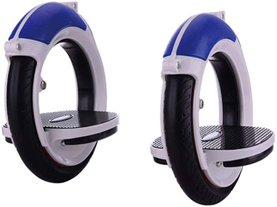 Orbital-Wheel Double Wheeled Roller Cycle Self Propelled Board-Less Skates