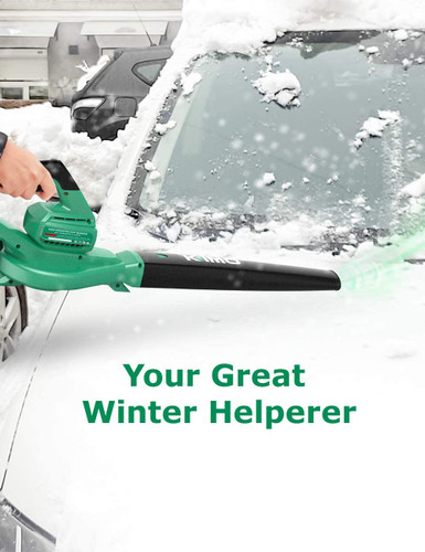 Cordless Leaf Blower Battery-Operated Blower for Blowing Leaves, Snow, Debris and Dust.