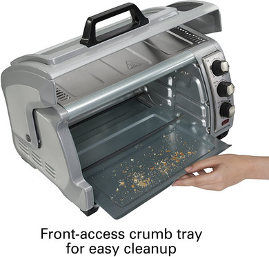 Hamilton Beach 6-Slice Countertop Toaster Oven with Easy Reach Roll-Top