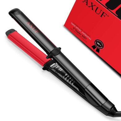AXUF Hair Straightener, 2 in 1 Straightens & Curls with Adjustable Temp, Auto-Off
