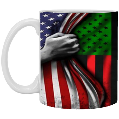 The Black Liberation Mug Inside American Flag Mug