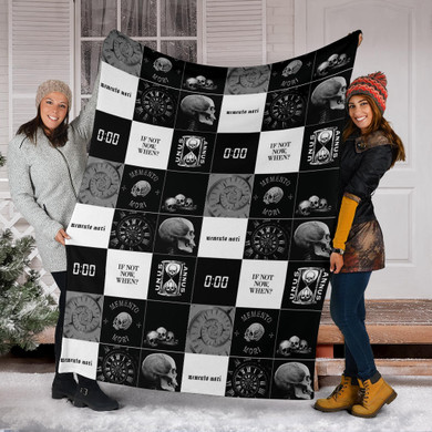 Unus Annus Fleece Blanket Unus Annus Merchandise Unus And Annus Skull Logo Merch For Sale