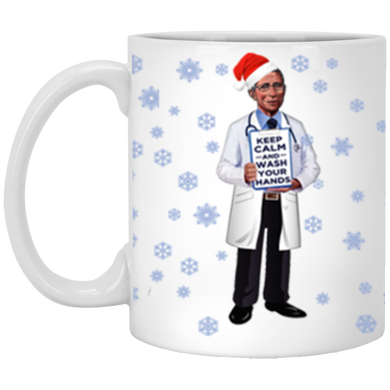 Dr Fauci Christmas Vacation Mug Keep Calm And Wash Your Hand - Drinkware Mug Xmas Gift ideas