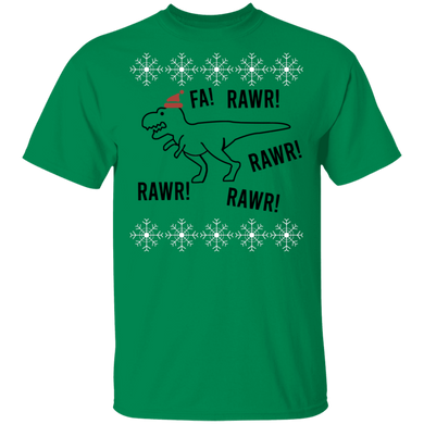 FA Rawr Rawr T-Rex Christmas T-Shirt Adorable Dinosaur Santa Vintage Shirt Gift For Friend