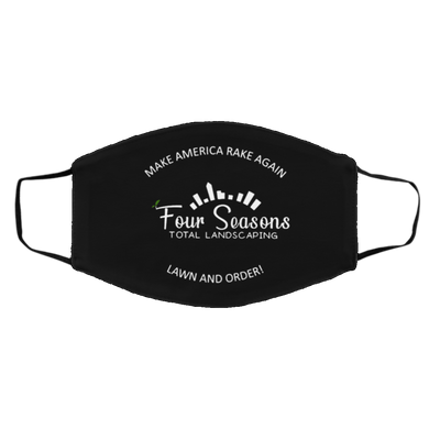 Make America Rake Again 4 Seasons For Total Landscaping Lawn And Order Face Mask Merchandise