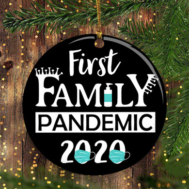 First Family Pandemic 2020 Ornament Funny 2020 Christmas Ornaments With Masks First Family Pandemic 2020 Ornament Funny 2020 Christmas Ornaments With Masks