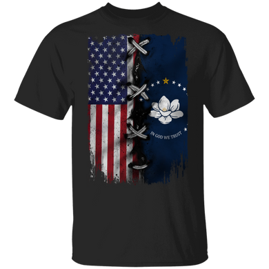 New Mississippi Flag 2020 American Flag T-Shirt Flag Of Mississippi Shirt For Men Grandpa