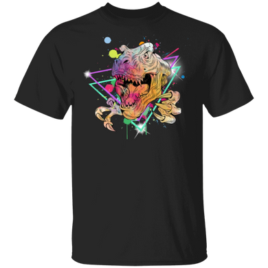 T-Rex Triangle Colorful T-Shirt Dinosaur Shirt Gift For Dinosaur Lovers