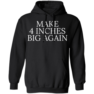 Make 4 Inches Big Again Hoodie Funny Sarcastic Merch Gift For Boyfriends
