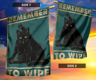 Black Cat Remember To Wipe Flag Funny Gift For Cat Lovers Bathroom Wall Decor Flag Black Cat Remember To Wipe Flag Funny Gift For Cat Lovers Bathroom Wall Decor Flag