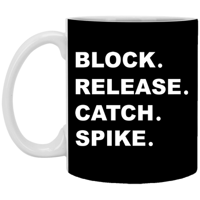 Block Release Catch Spike Mug NFL National Gift For Football Fans Custom Mugs