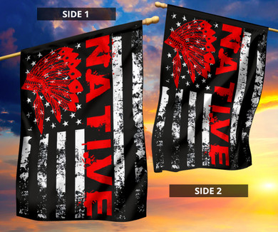 USA Indian Native American Flag Patriotic Flag Pride Gifts For Front Yard Decor Native Pride