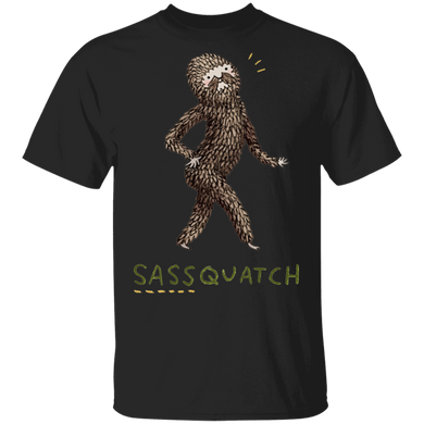 Sassquatch T-Shirt Adorable Bigfoot Graphic Tees Trendy Gifts For Couple Unisex Clothes