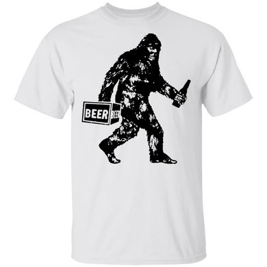 Bigfoot T-Shirt Bigfoot Drinking Beer Vintage Retro Graphic Funny Gifts For Alcohol Lovers