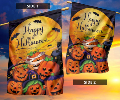 Mummy Pumpkins Blood Moon Happy Halloween Flag Halloween Party Decoration Welcome Home Gifts
