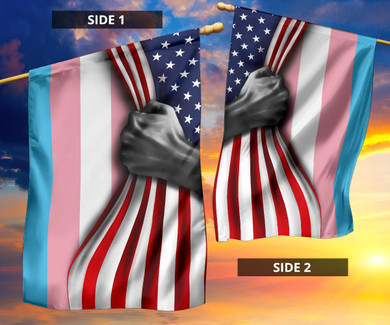 American Blue Pink White Flag Trans Pride Flags Best House Outdoor Decor