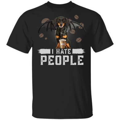 Dachshund I Hate People T-Shirt Funny Dachshund Shirt With Saying Gift For Coworkers Friend