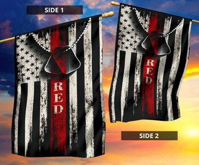 Red Friday Vintage American Flag Military Soldier Memorial Veteran Day Gift For Home Yard Decor