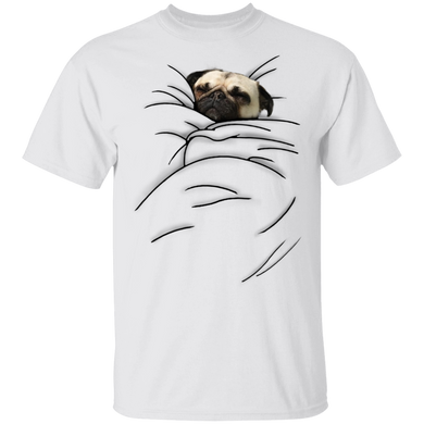 Sweet Sleeping Pug Dog T-Shirt Holiday Gift For Pug Lover Sleep Lovers Cute Humor Pug Shirt