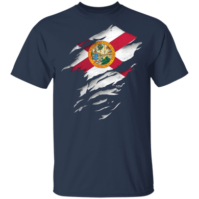Florida State Flag T-Shirt With Vintage Look Patriotic Shirt Gift For Grandpa