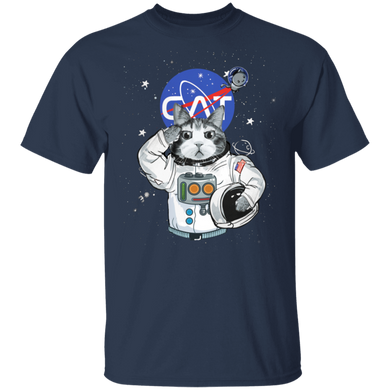 Funny Space Cat Astronaut Shirt Gift For Cat Lovers