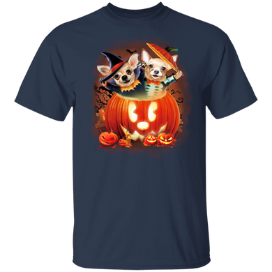 Cute Chihuahua Pumpkin Halloween T-Shirt Cute Halloween Costumes Best Friend Gifts