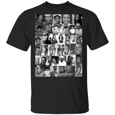 No Justice No Peace T-Shirt Black Lives Matter Shirt With Names Of Victims No Justice No Peace T-Shirt Black Lives Matter Shirt With Names Of Victims