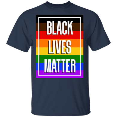 Black Lives Matter Rainbow T-Shirt George Floyd Protest Shirt Blm Fist