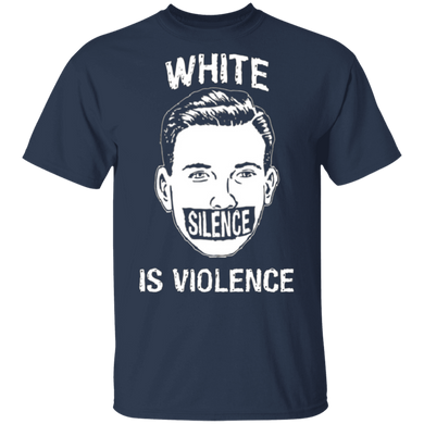 George Floyd White Silence Is Violence T-Shirt Black Lives Matter Protest Shirt