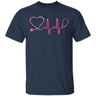 Nurse Stethoscope Heartbeat T-Shirt Awesome Nurse Gift