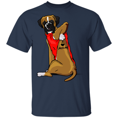 Boxer Tattoo I Love Mom Cute Dog Shirt Mother's Day Gift Boxer Tattoo I Love Mom Cute Dog Shirt Mother's Day Gift