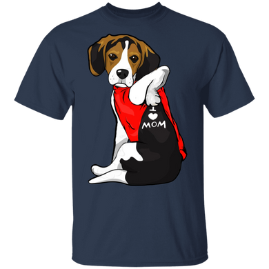 Beagle Tattoo I Love Mom Cute Dog Shirt Mother's Day Gift Beagle Tattoo I Love Mom Cute Dog Shirt Mother's Day Gift