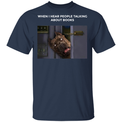 Pit Bull When I Hear People Talking About Book Funny Dog Shirts