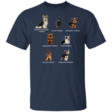 Cute T-Shirt Types Of Yorkie Adorable Puppies