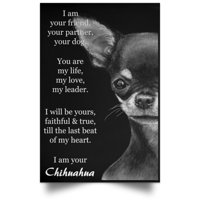 I Am Your Friend Your Partner Your Dog - I Am Your Chihuahua Quote Posters