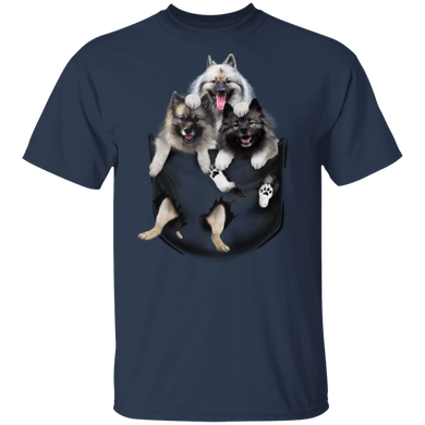 Keeshond 3D Inside Pocket Dog Shirts Cute Valentine Gift Ideas