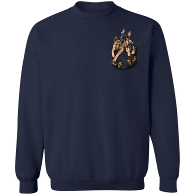 Puppy 3D Inside Pocket German Shepherd Sweatshirt Cute Best Gifts For Dog Lovers